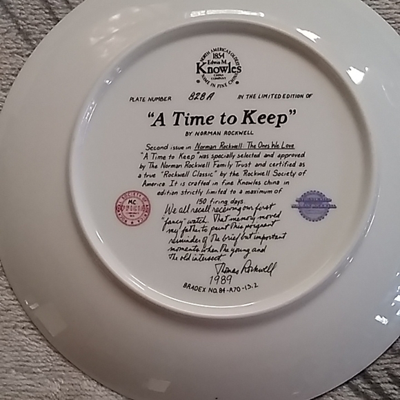 Norman Rockwell Limited Edition plate by Knowles Fine China with certificate - Picture 2 of 7